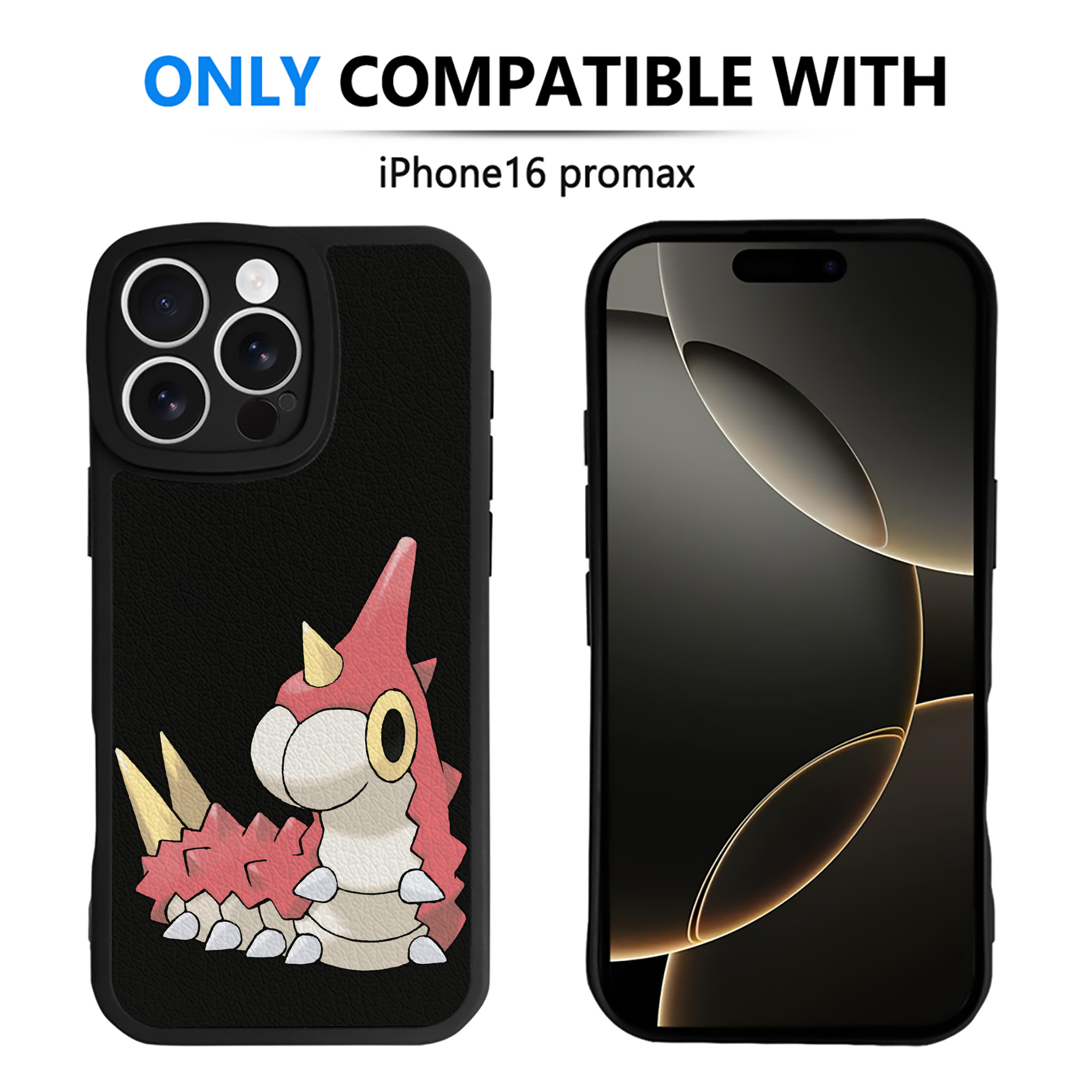 （画像用） ポケットモンスター Pokémon 【iPhone 16シリーズ対応】シリコンスマホケース（レザー調） 材質：シリコン